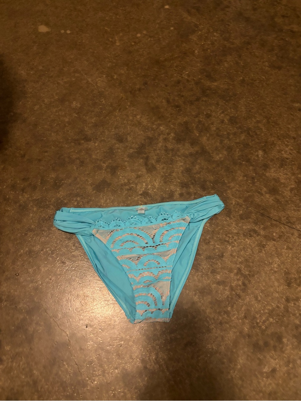 Turquoise Lace Bikini Bottom